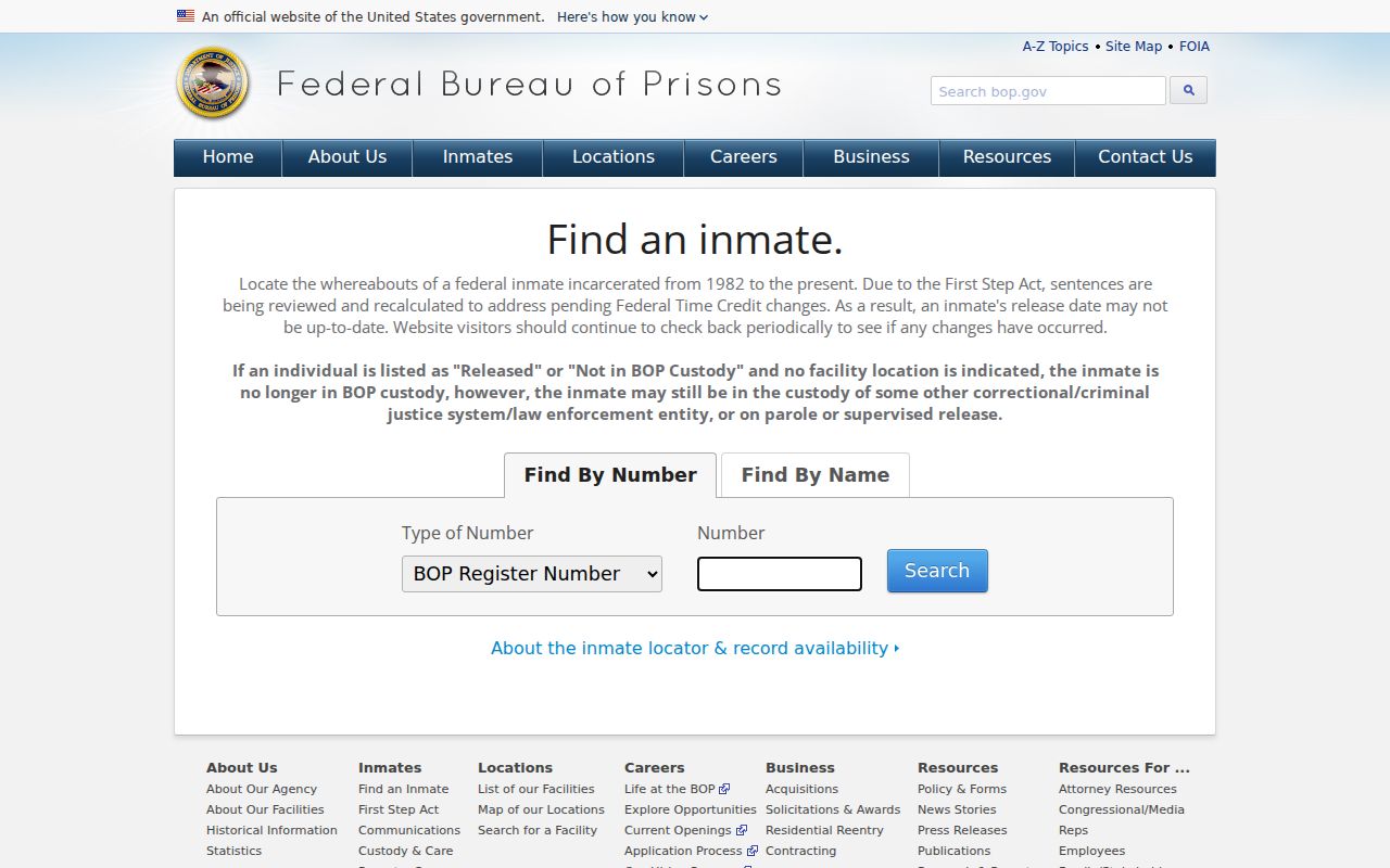 Federal inmate locator used after a Midland County arrest transfer