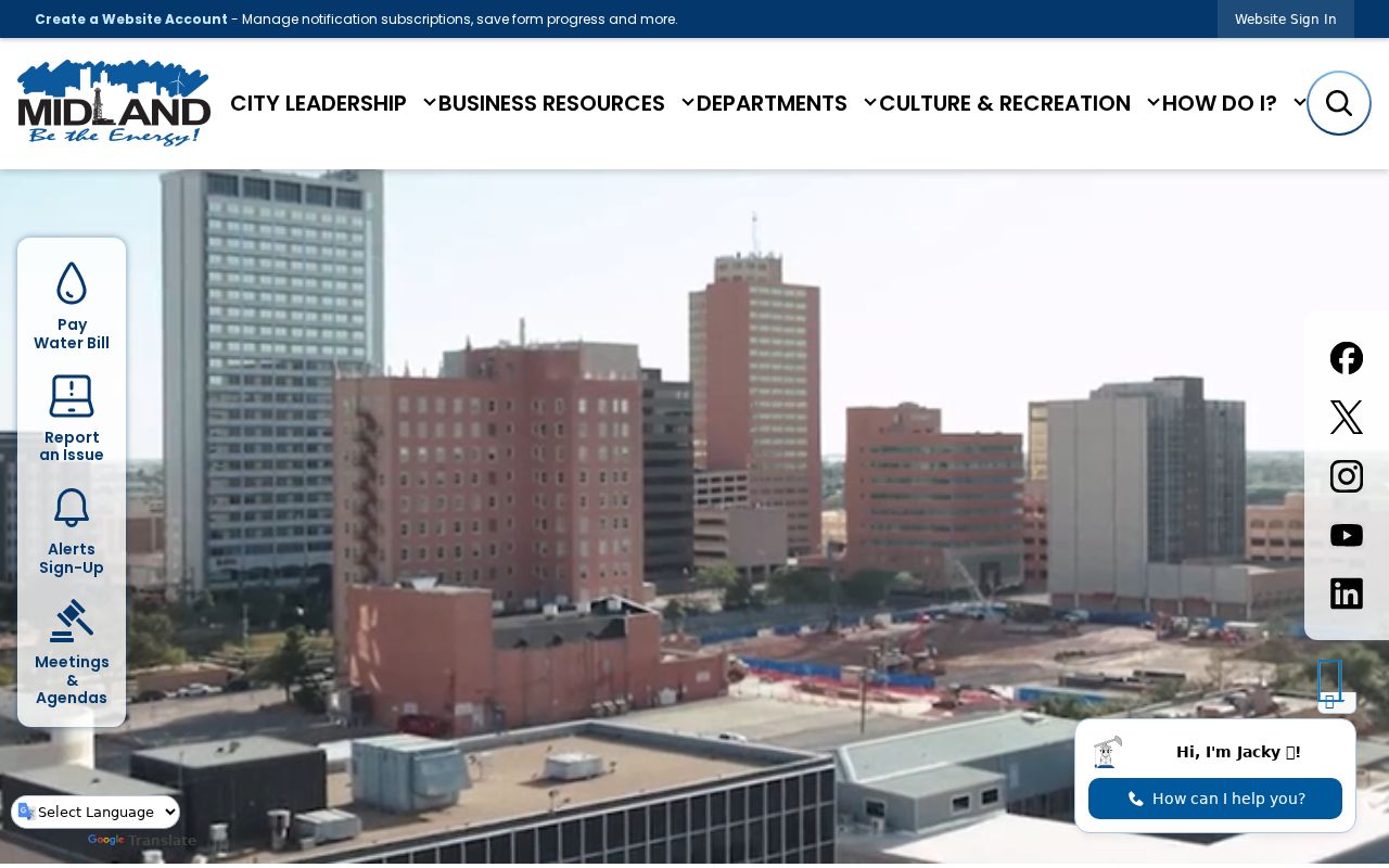 City of Midland criminal records government page