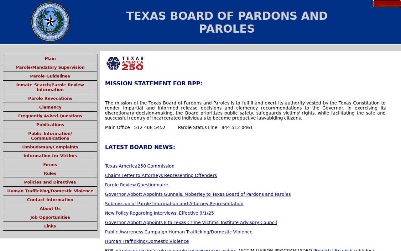 Midland criminal records and Texas parole decisions