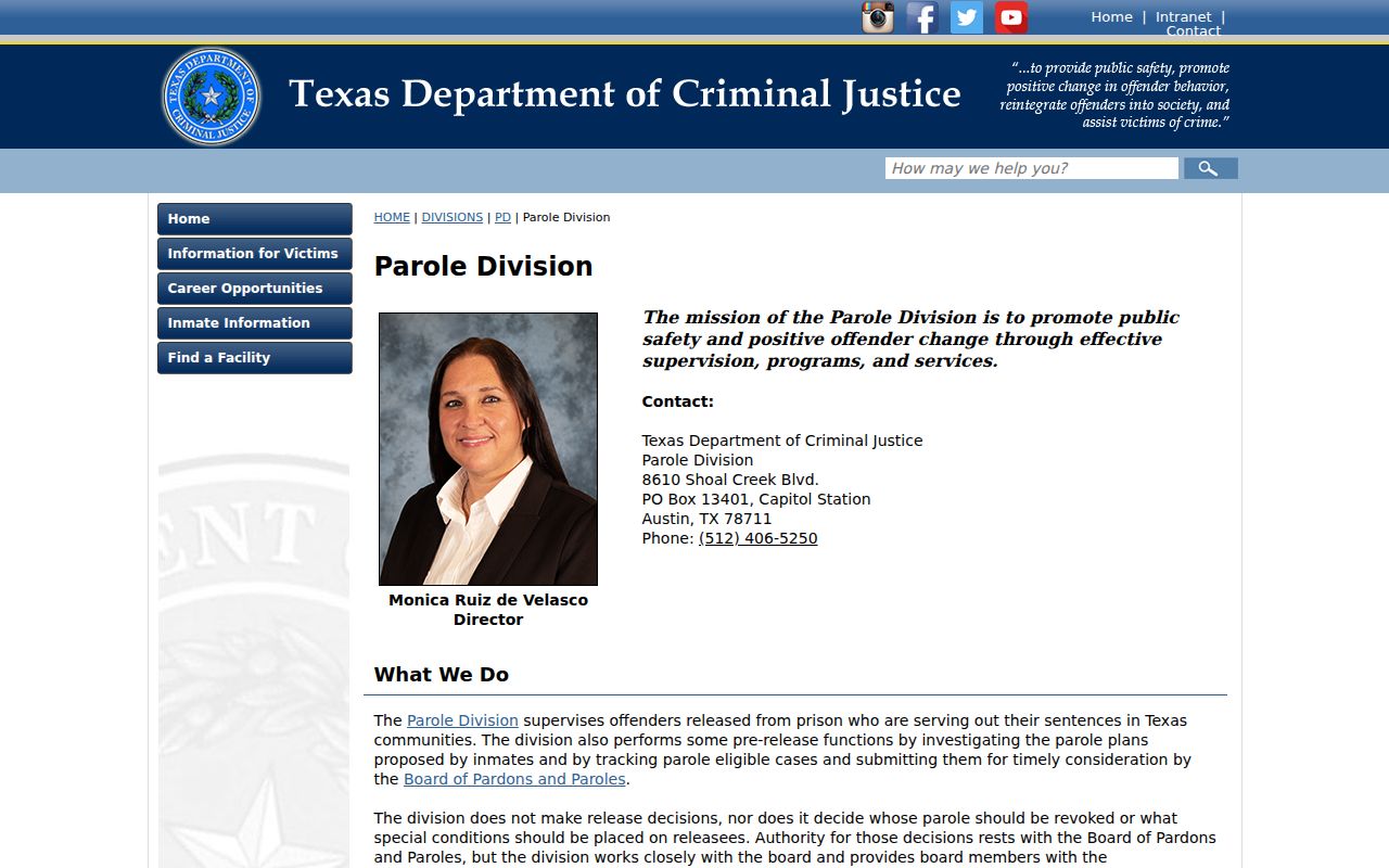 Midland criminal records and Texas parole supervision