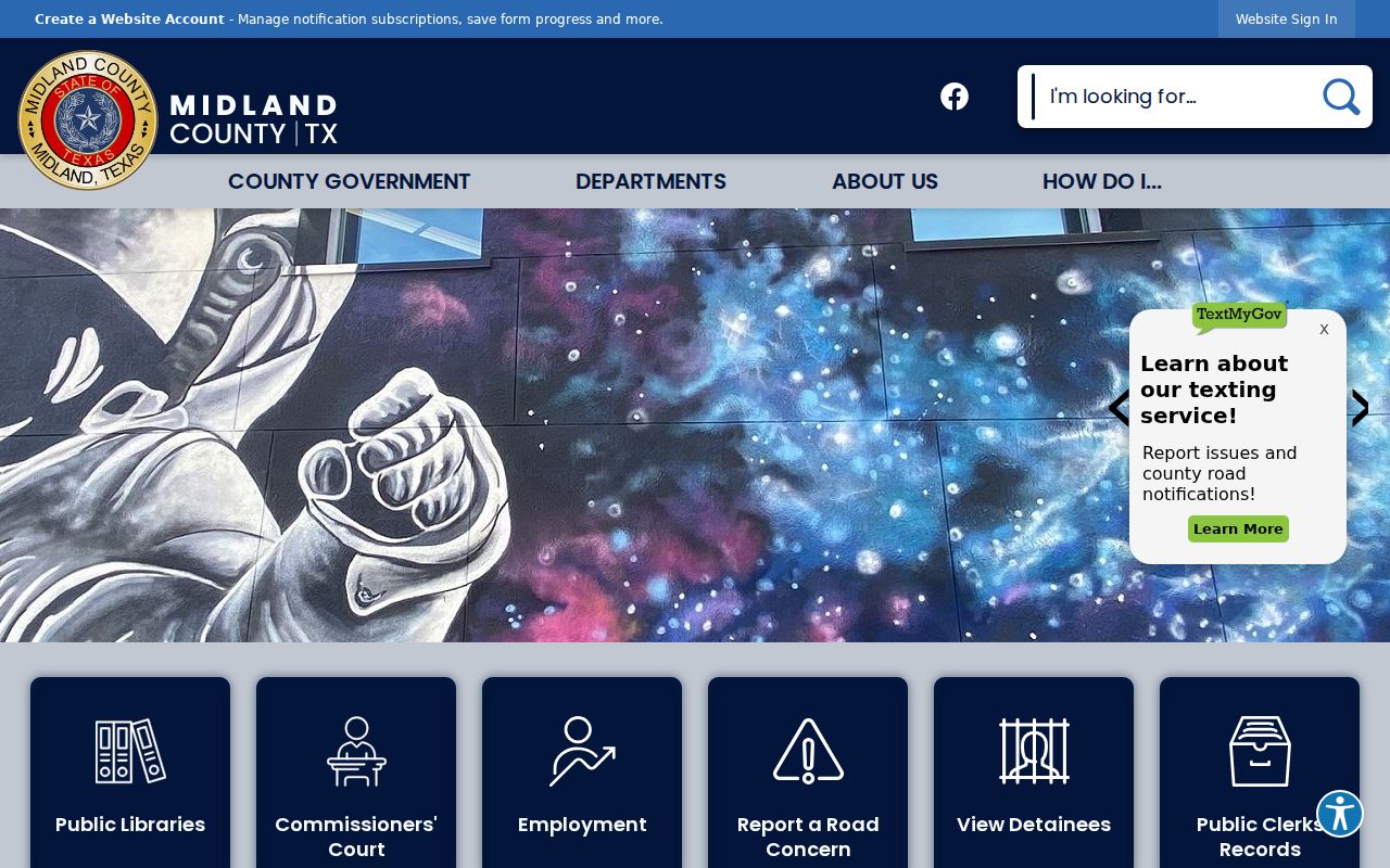 Midland County criminal history government gateway